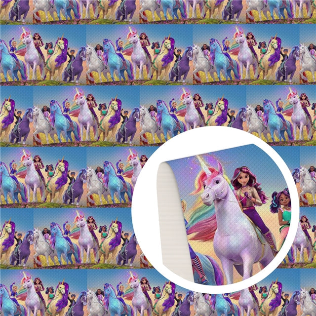 Unicorn Textured Liverpool/ Bullet Fabric FeeFiFauxLeather