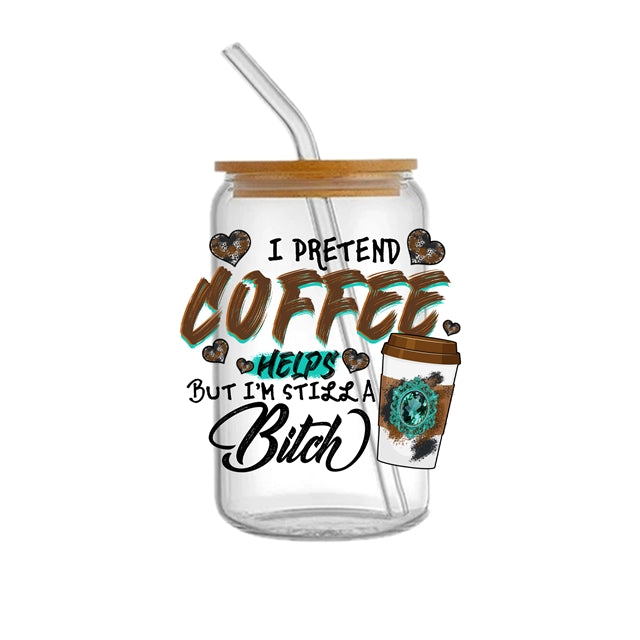 But Coffee First UV DTF Cup Wrap – Coffee Theme Cup Wrap Design for Tumblers & Cups FeeFiFauxLeather