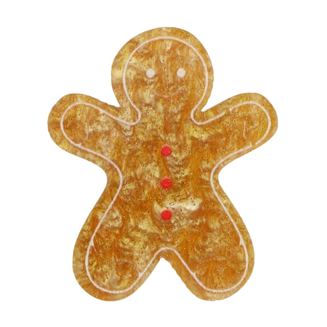 Gingerbread Christmas Fine Glitter Resin 5 piece set FeeFiFauxLeather
