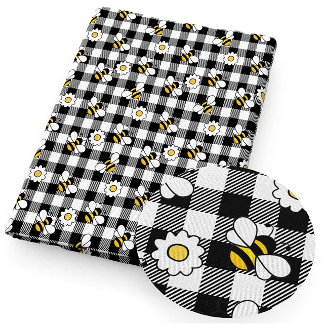 Bumble Bee Textured Liverpool/ Bullet Fabric FeeFiFauxLeather