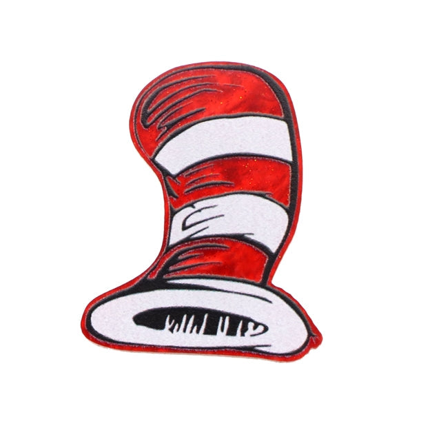 Cat In the Hat Dr Seuss Fine Glitter Resin 5 piece set FeeFiFauxLeather