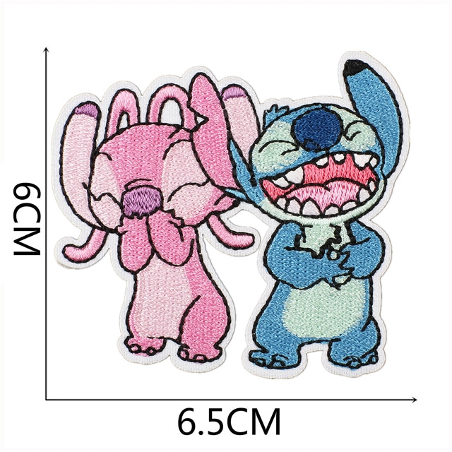 Blue Alien Embroidery Patch FeeFiFauxLeather