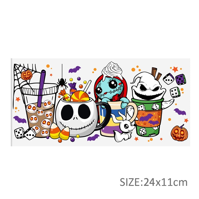 Nightmare Before Christmas UV DTF Cup Wrap – Easy Cup Wrap for Tumblers & Projects FeeFiFauxLeather