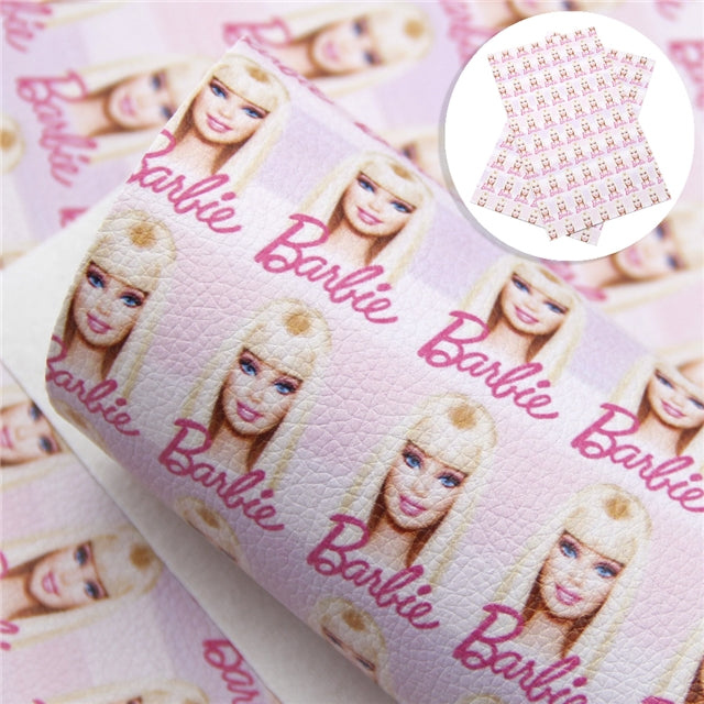Fashion Doll Litchi Printed Faux Leather Sheet FeeFiFauxLeather