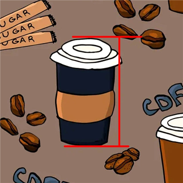 Fall Coffee Printed Fabric FeeFiFauxLeather