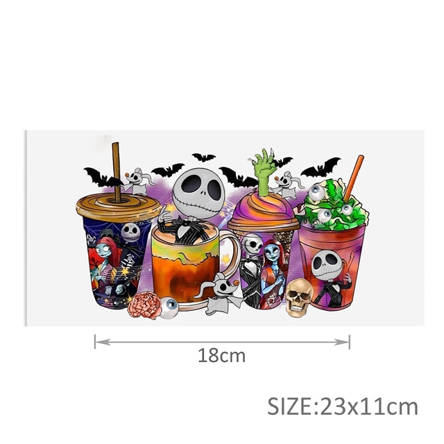 Nightmare Before Christmas UV DTF Glass Can Wrap FeeFiFauxLeather