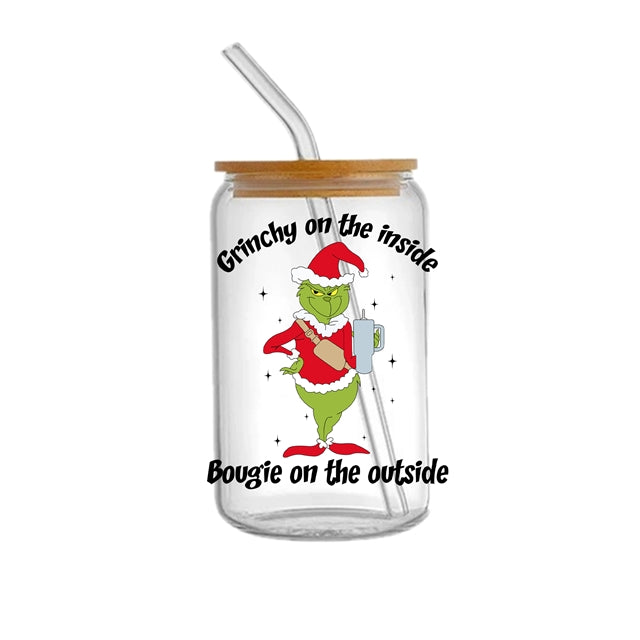 The Grinch Christmas UV DTF Cup Wrap – Easy Cup Wrap for Tumblers & Projects FeeFiFauxLeather