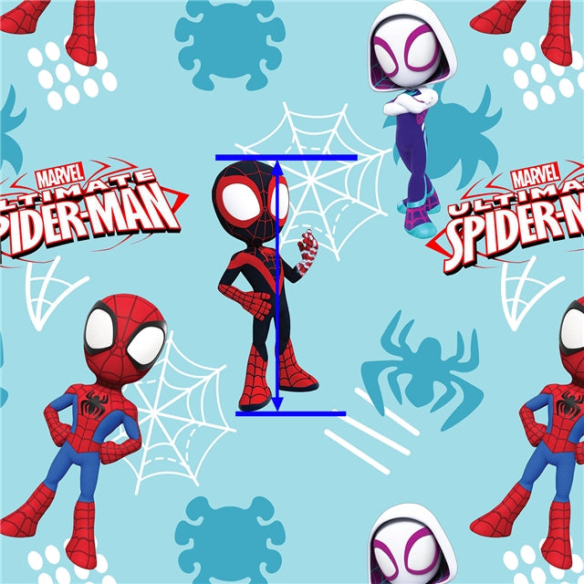 Spiderman Printed Fabric FeeFiFauxLeather