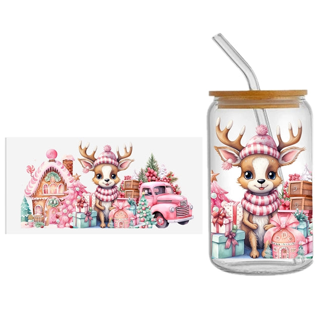 Christmas UV DTF Cup Wrap – Easy Cup Wrap for Tumblers & Projects FeeFiFauxLeather