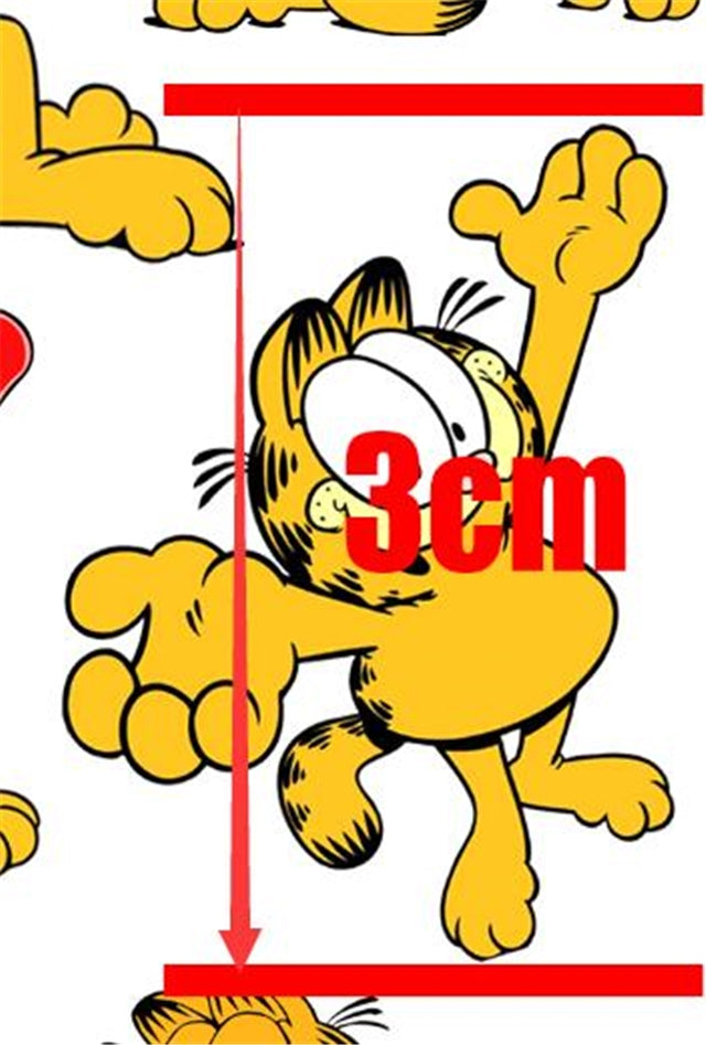 Garfield The Cat Printed See Through Sheet  Clear Transparent Sheet FeeFiFauxLeather