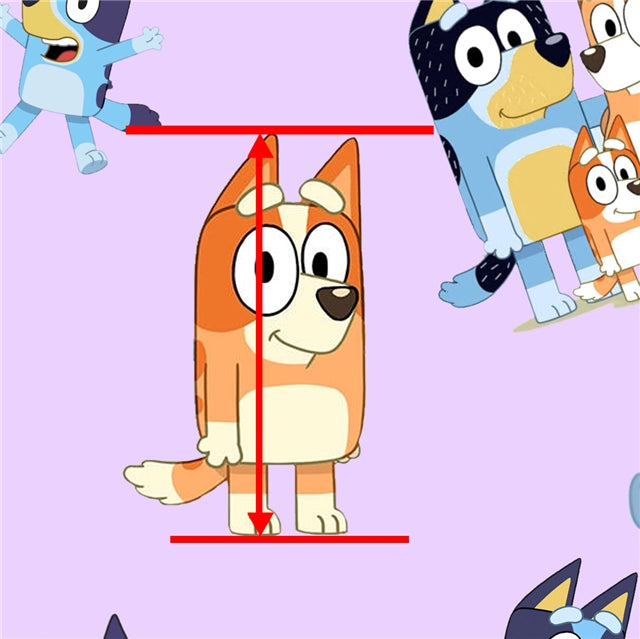 Blue Dog Printed Fabric FeeFiFauxLeather