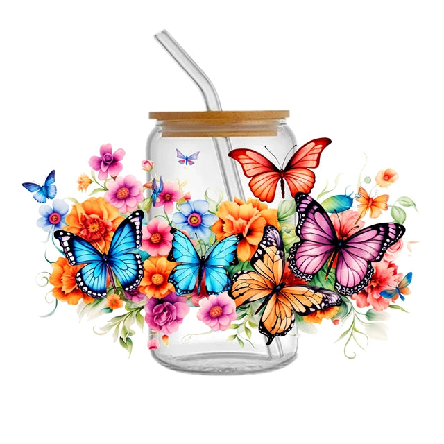 Butterfly UV DTF Cup Wrap – Easy Cup Wrap for Tumblers & Projects FeeFiFauxLeather
