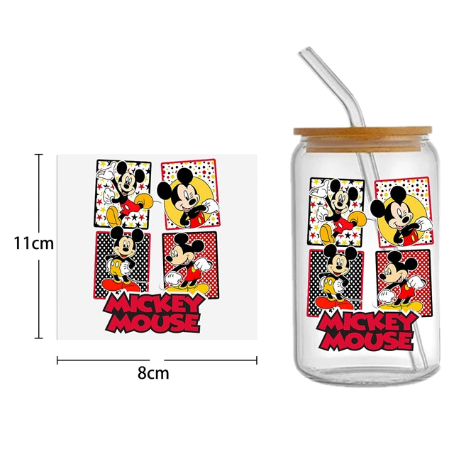 Mouse UV DTF Cup Wrap – Cute Character Wrap for DIY Drinkware Projects FeeFiFauxLeather