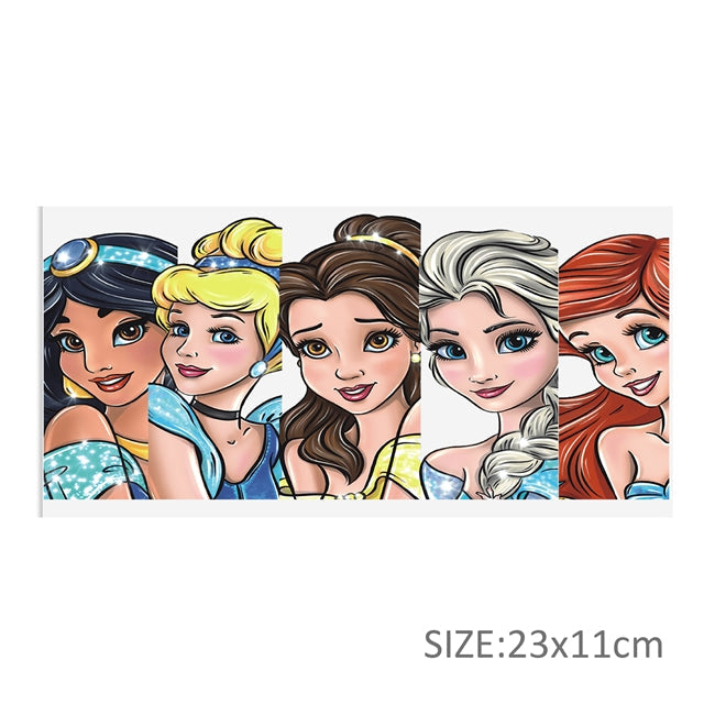Princesses UV DTF Glass Can Wrap FeeFiFauxLeather