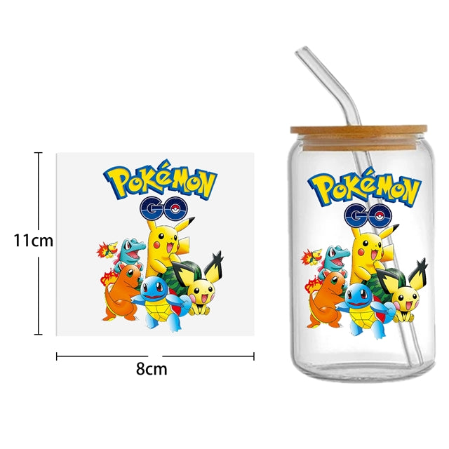 Pocket Monster UV DTF Glass Can Wrap FeeFiFauxLeather