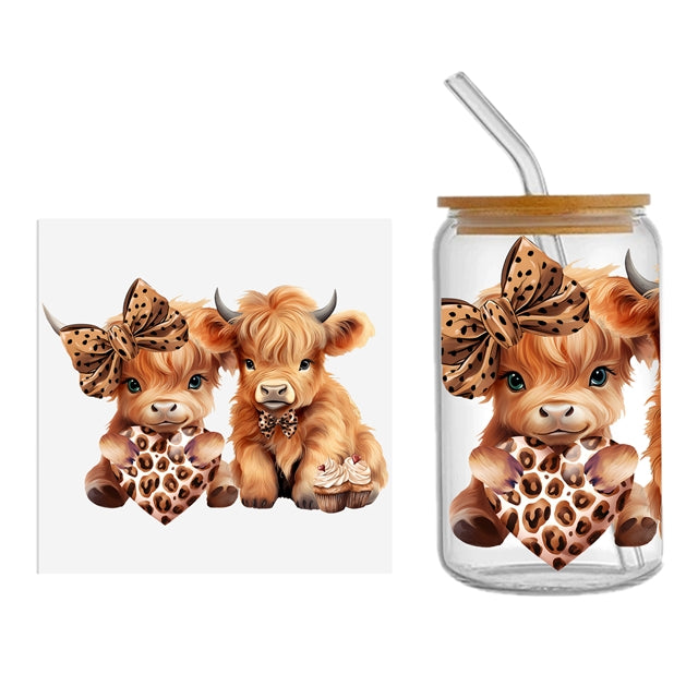 Cows UV DTF Wrap FeeFiFauxLeather