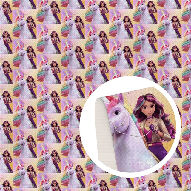 Unicorn Textured Liverpool/ Bullet Fabric FeeFiFauxLeather