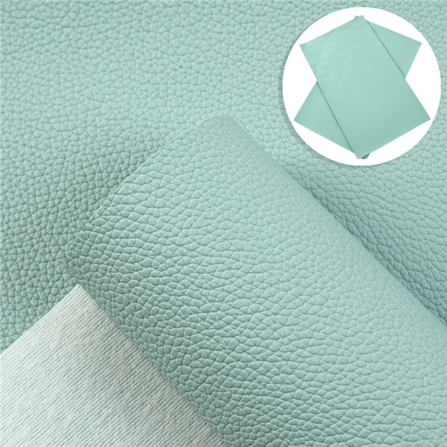 Solid Small Litchi Printed Faux Leather Sheet FeeFiFauxLeather