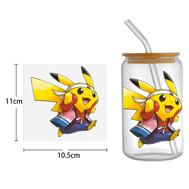 Pokémon UV DTF Cup Wrap – Character Wrap for DIY Drinkware Projects FeeFiFauxLeather