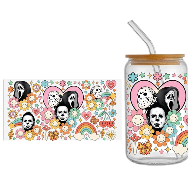 Halloween UV DTF Cup Wrap – Easy Cup Wrap for Tumblers & Projects FeeFiFauxLeather