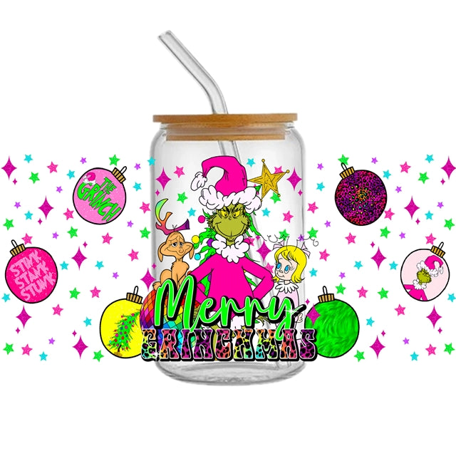 The Grinch UV DTF Cup Wrap – Easy Cup Wrap for Tumblers & Projects FeeFiFauxLeather