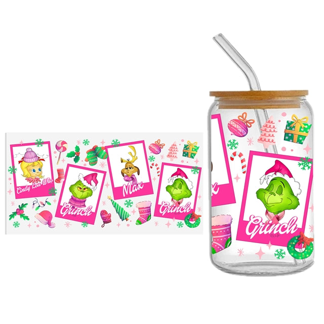 The Grinch UV DTF Cup Wrap – Easy Cup Wrap for Tumblers & Projects FeeFiFauxLeather