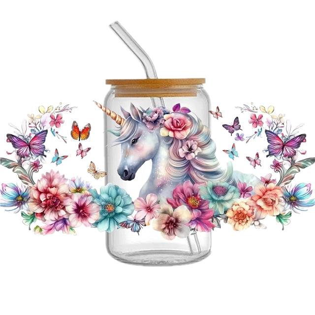 Unicorn UV DTF Cup Wrap – Easy Cup Wrap for Tumblers & Projects FeeFiFauxLeather