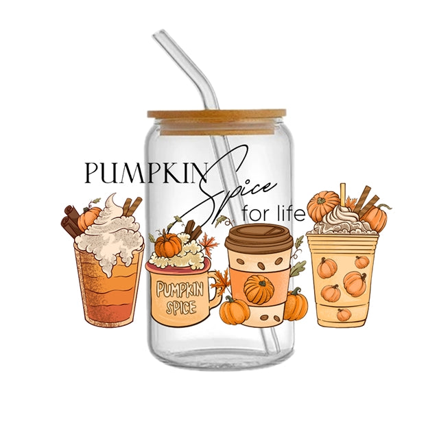 Fall Thanksgiving UV DTF Cup Wrap – Easy Cup Wrap for Tumblers & Projects FeeFiFauxLeather