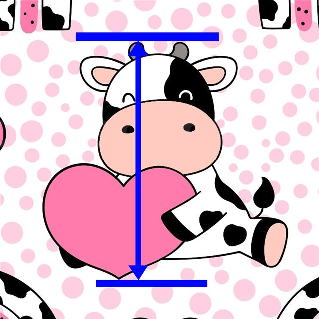 Cow Heart Printed See Through Sheet  Clear Transparent Sheet FeeFiFauxLeather