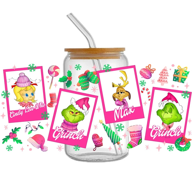 The Grinch UV DTF Cup Wrap – Easy Cup Wrap for Tumblers & Projects FeeFiFauxLeather