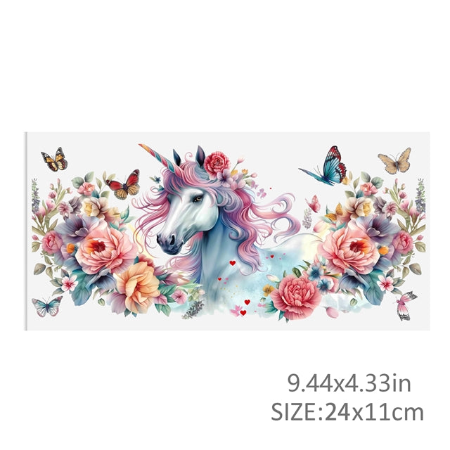 Unicorn UV DTF Cup Wrap – Easy Cup Wrap for Tumblers & Projects FeeFiFauxLeather