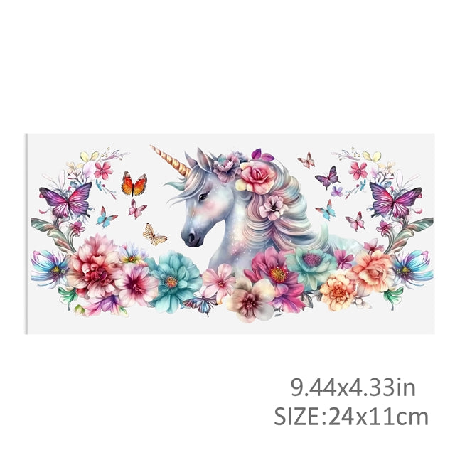 Unicorn UV DTF Cup Wrap – Easy Cup Wrap for Tumblers & Projects FeeFiFauxLeather