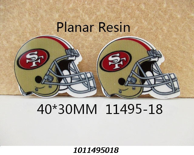 49ers Football Resin 5 piece set FeeFiFauxLeather