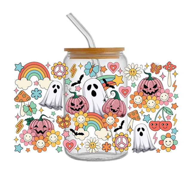Halloween UV DTF Cup Wrap – Easy Cup Wrap for Tumblers & Projects FeeFiFauxLeather