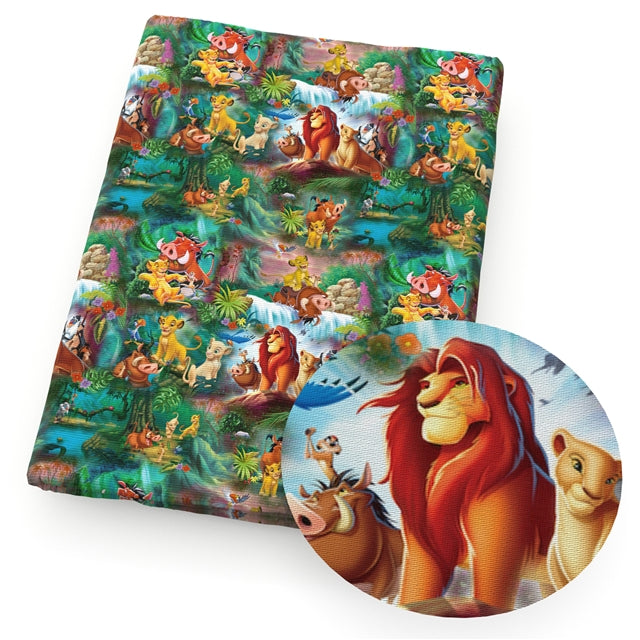 The Lion King Textured Liverpool/ Bullet Fabric with a textured feel FeeFiFauxLeather