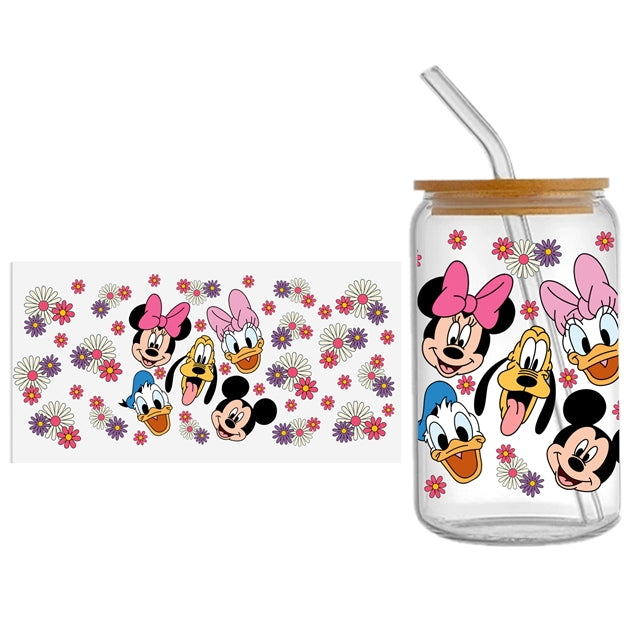 Mouse UV DTF Cup Wrap – Cartoon Cup Wrap Design for Tumblers & Cups FeeFiFauxLeather