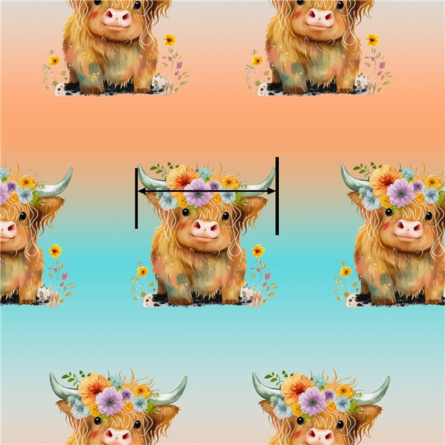 Cow Cute Cow Textured Liverpool/ Bullet Fabric FeeFiFauxLeather