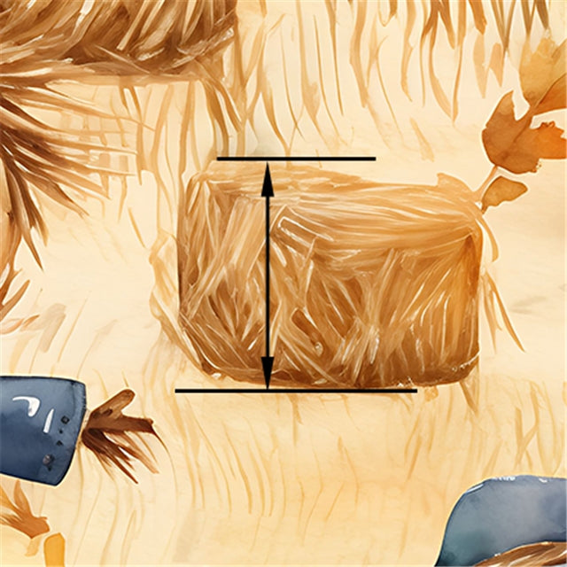 Fall Scarecrow Print Printed Faux Leather Sheet FeeFiFauxLeather