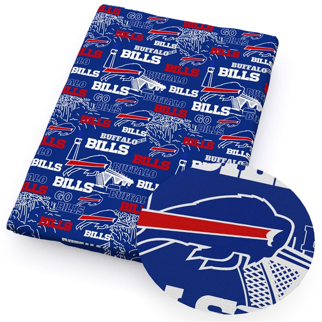 Buffalos Football Printed See Through Sheet Clear Transparent Sheet FeeFiFauxLeather
