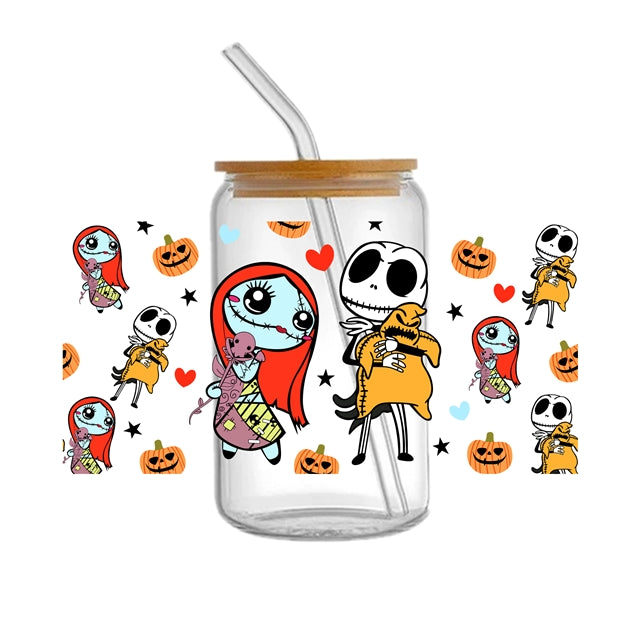 Nightmare Before Christmas UV DTF Cup Wrap – Easy Cup Wrap for Tumblers & Projects FeeFiFauxLeather