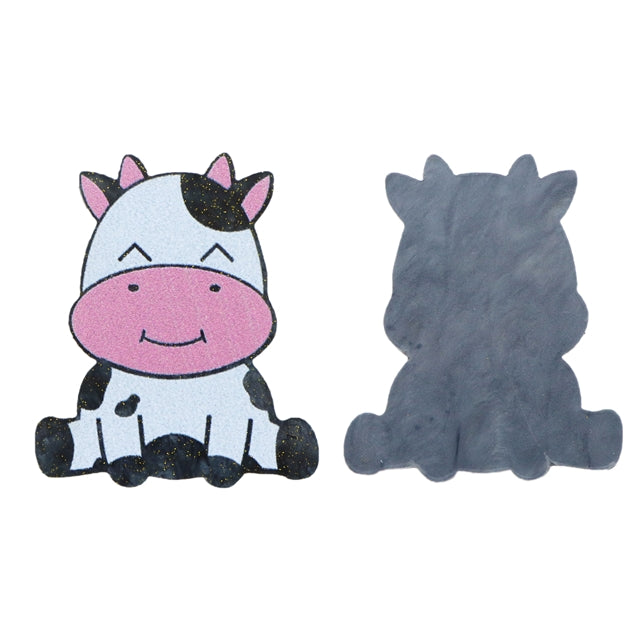 Cow Fine Glitter Resin 5 piece set FeeFiFauxLeather
