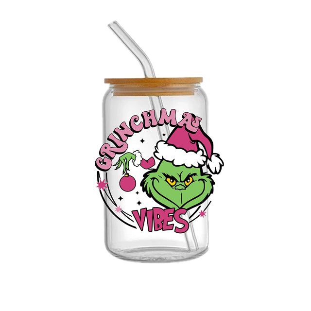 The Grinch Christmas UV DTF Cup Wrap – Easy Cup Wrap for Tumblers & Projects FeeFiFauxLeather