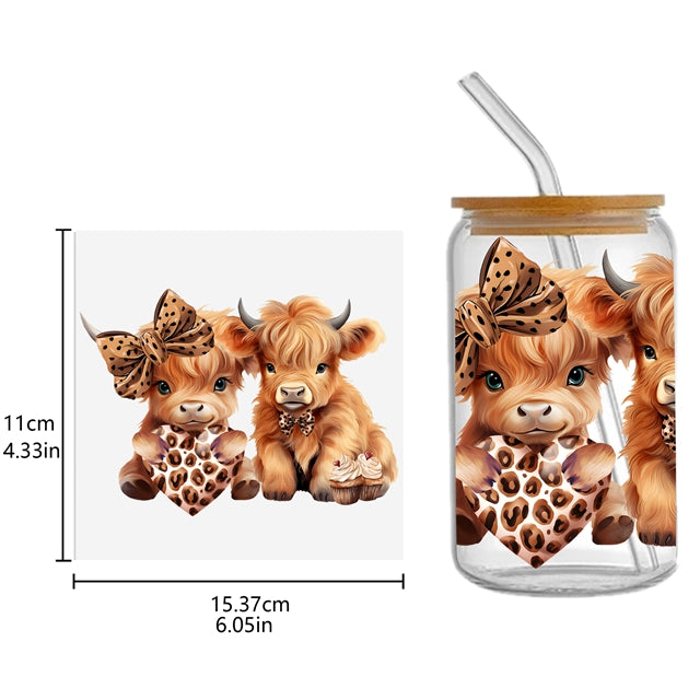 Cows UV DTF Wrap FeeFiFauxLeather