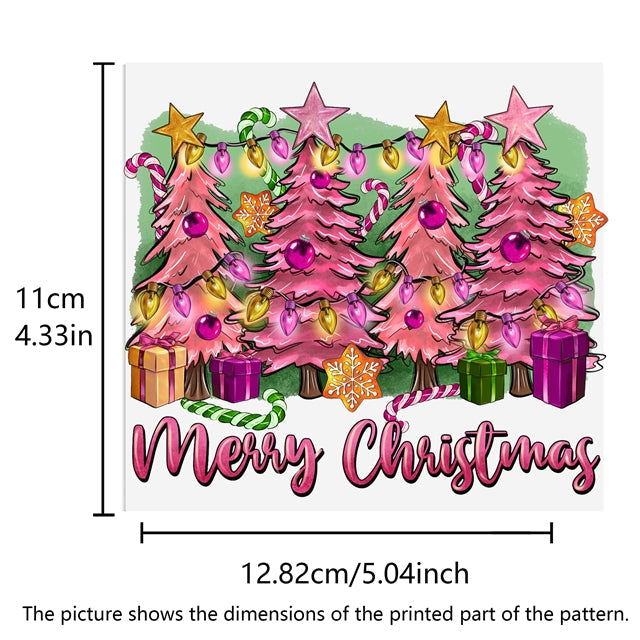 Christmas UV DTF Glass Can Wrap FeeFiFauxLeather