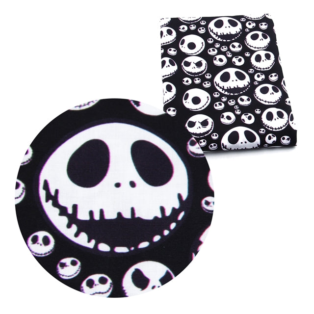Nightmare Before Christmas Printed Fabric FeeFiFauxLeather