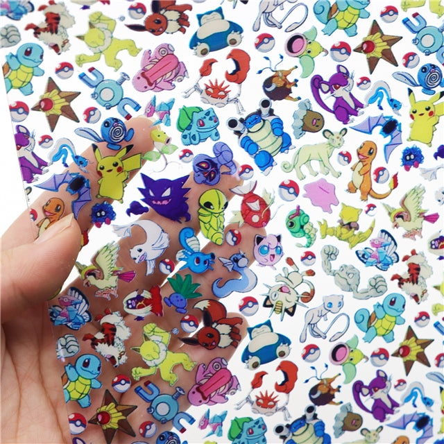 Pokemon  Printed Litchi Faux Leather Sheet FeeFiFauxLeather