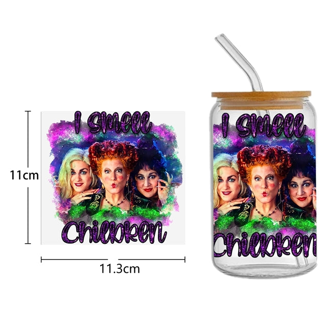 Hocus Pocus UV DTF Cup Wrap – Easy Cup Wrap for Tumblers & Projects FeeFiFauxLeather