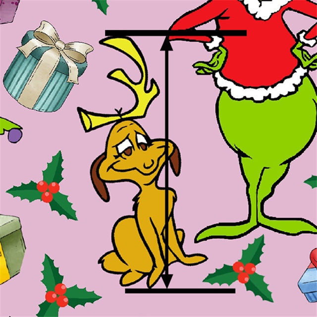 The Grinch Christmas Printed Fabric FeeFiFauxLeather