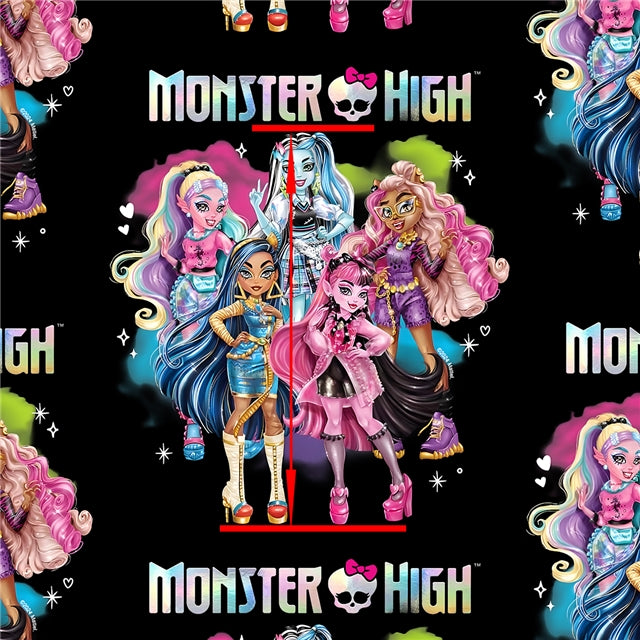 Monster High Litchi Faux Leather Sheet FeeFiFauxLeather