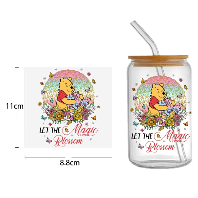 Pooh Bear UV DTF Cup Wrap – Decorative Wrap Design for Tumblers & Cups FeeFiFauxLeather